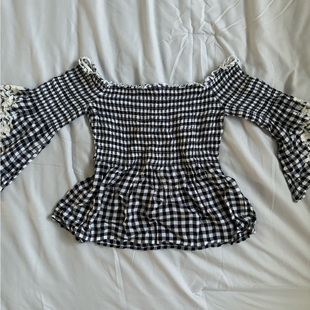 Hollister Gingham Top